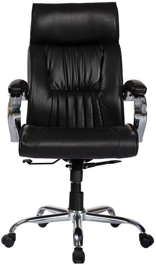 COZY CUB Leatherette Office Chair Black Leatherette Office Executive Chair (Black, DIY(Do-It-Yourself))