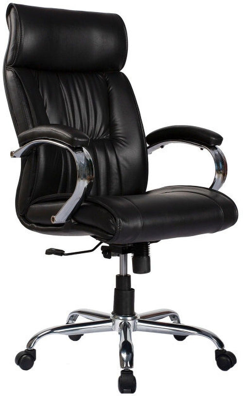 COZY CUB Leatherette Office Chair Black Leatherette Office Executive Chair (Black, DIY(Do-It-Yourself))