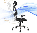 COZY CUB Ergonomic Office Chair with Back Support & Head Rest Mesh Office Adjustable Arm Chair (Black, DIY(Do-It-Yourself))