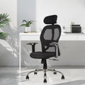 COZY CUB Ergonomic Office Chair with Back Support & Head Rest Mesh Office Adjustable Arm Chair (Black, DIY(Do-It-Yourself))