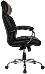 COZY CUB Leatherette Office Chair Black Leatherette Office Executive Chair (Black, DIY(Do-It-Yourself))