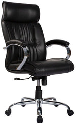 COZY CUB Leatherette Office Chair Black Leatherette Office Executive Chair (Black, DIY(Do-It-Yourself))