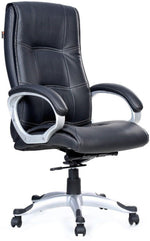COZY CUB Leatherette office chair with adjustable seat height Leatherette Office Executive Chair (Black, DIY(Do-It-Yourself))