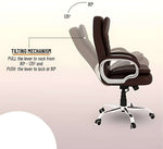 COZY CUB Leatherette Office Executive Chair (BROWN, DIY(Do-It-Yourself))