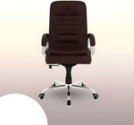 COZY CUB Leatherette Office Executive Chair (BROWN, DIY(Do-It-Yourself))