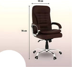 COZY CUB Leatherette Office Executive Chair (BROWN, DIY(Do-It-Yourself))