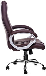 COZY CUB Leatherette Office Executive Chair (Dark Brown, DIY(Do-It-Yourself))