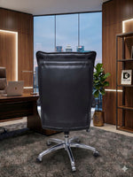 COZY CUB High Back Ergonomic Home & Office use Premium Finish Leatherette Office Executive Chair (Black, DIY(Do-It-Yourself))