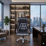 COZY CUB High Back Ergonomic Home & Office use Premium Finish Leatherette Office Executive Chair (Black, DIY(Do-It-Yourself))