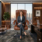COZY CUB HIGH Back with Steel Base and 1 Year manufacturer Warranty on the Product Leatherette Office Executive Chair (Lite Brown, Optional Installation Available)